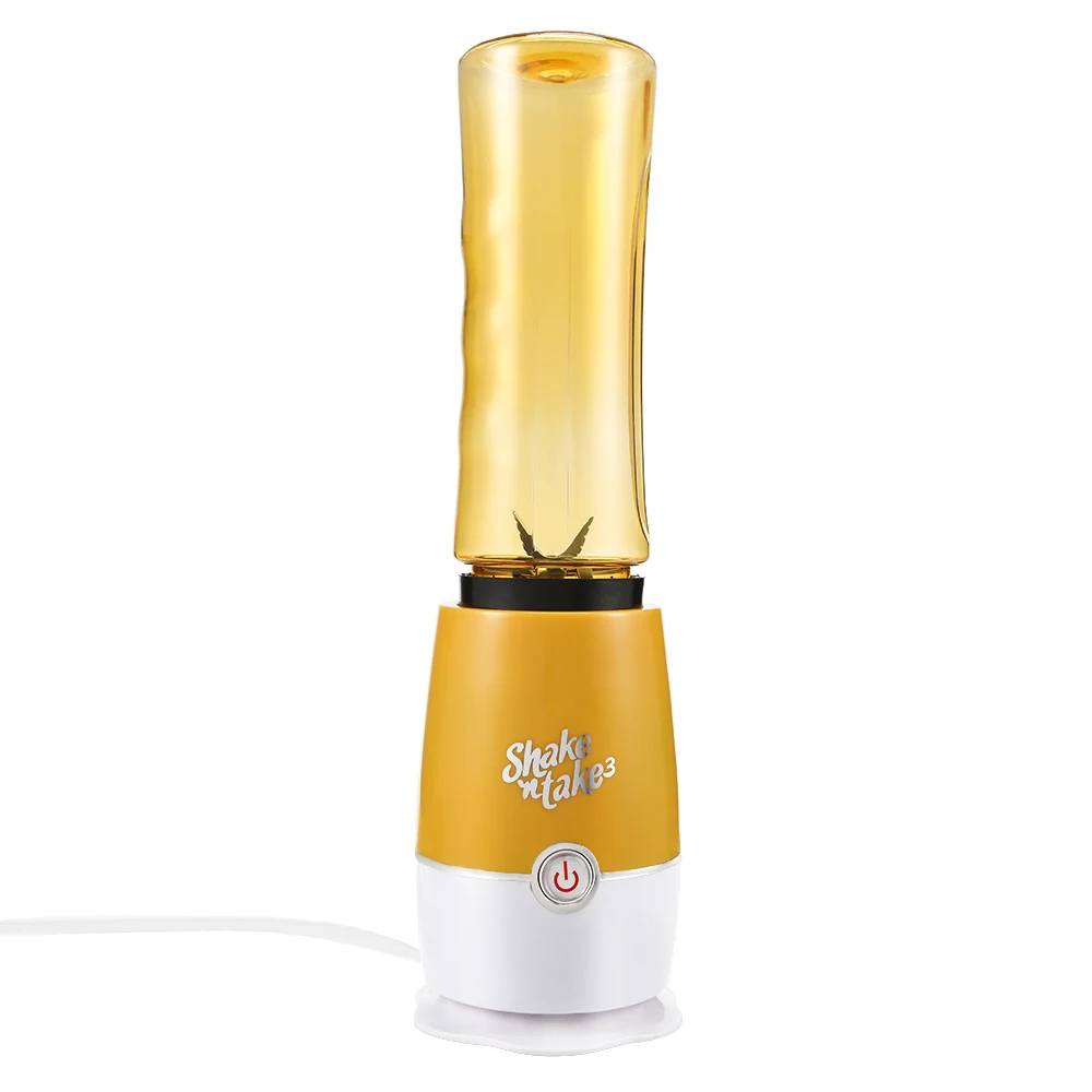 Yellow 500ml Summer Travel Multi function Portable Mini Electric Juicer Fruits Vegetables Blender DIY Drinks Maker Juice Extractor - Цвет: Yellow