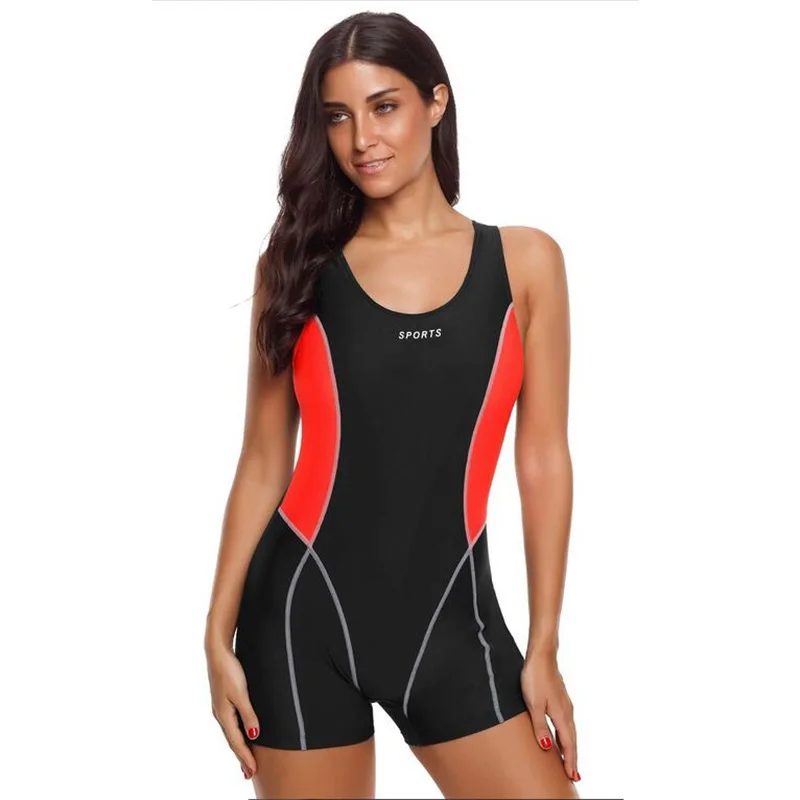 Новое поступление женский купальник спортивный боди купальный костюм шорты