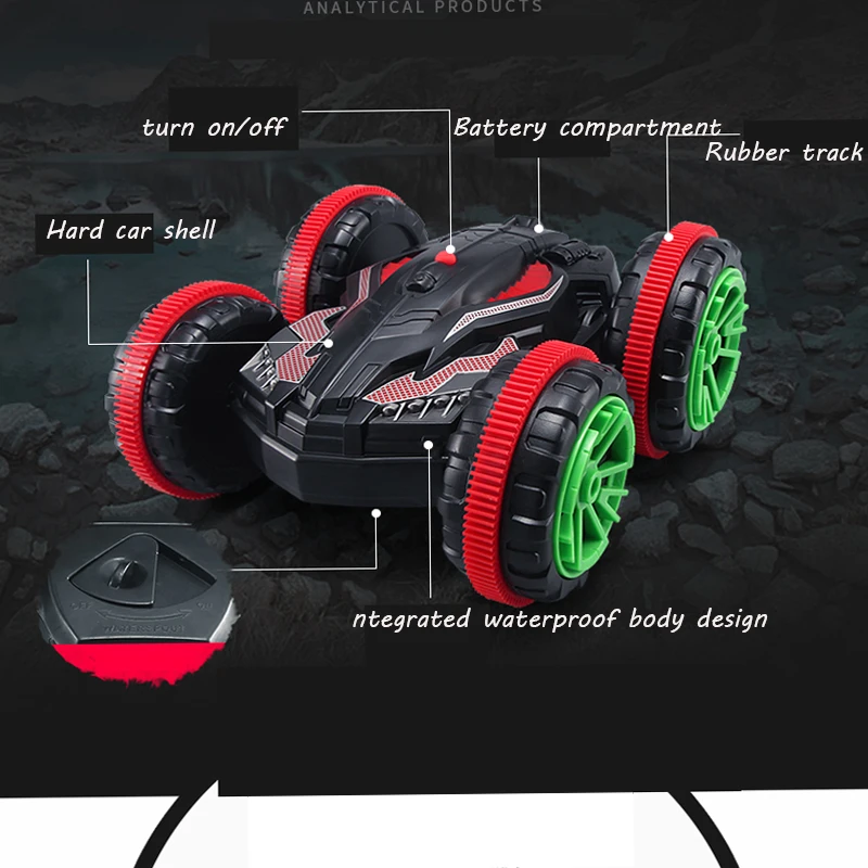RC автомобиль багги 2 4G 4WD трюк амфибия Дистанционное управление