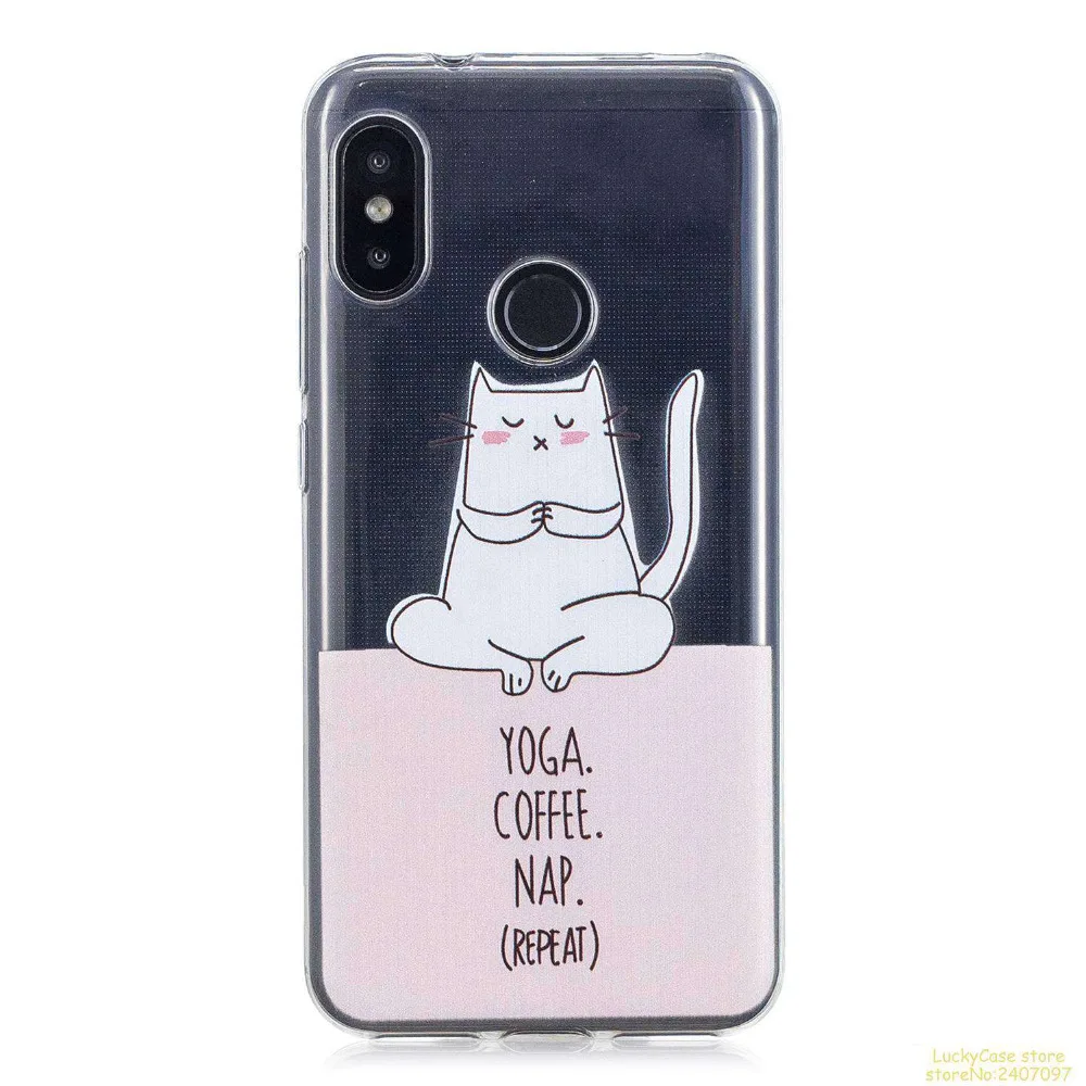 Высокого качества силиконовый чехол для Xiaomi A2 Lite телефон случаях мультфильма