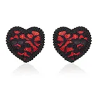 Кружевные Красные соски в форме сердца для женщин флирт Фетиш фиксаторы накладки на соски женские аксессуары