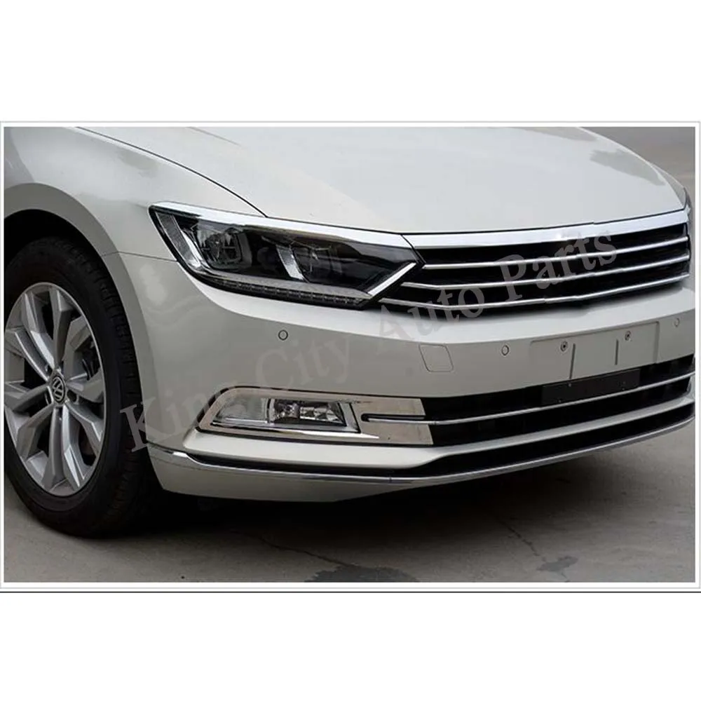 CAPQX 2 шт. для VW Passat B8 Sedan Variant Alltrack 15-18 ABS Хром передний противотуманный светильник foglamp украшение отделка рамка наклейки крышка