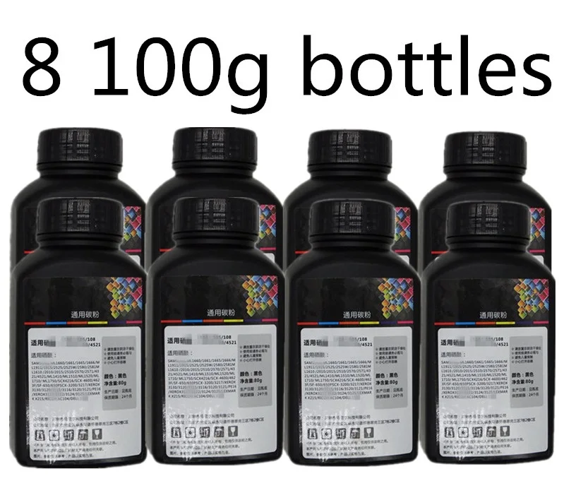 8 100g bottles Запасной черный лазерный тонер порошок Наборы для Sharp MX-502 MX-363 MX-453 MX-503 MX283 MX362 MX452 MX502 MX-500 MX500 принтер - Цвет: 8 100g bottles