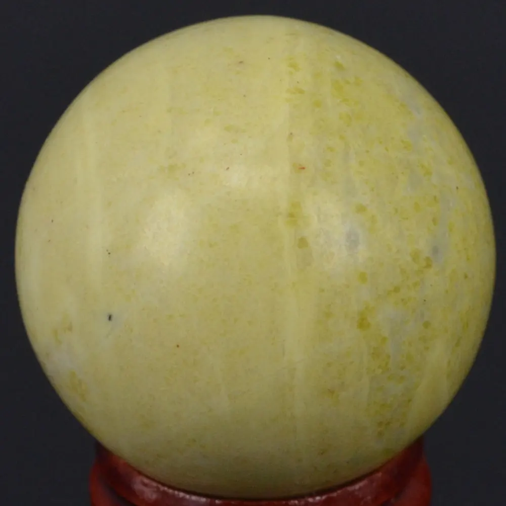 40 мм натуральный драгоценный камень желтый серпантин СФЕРА ХРУСТАЛЬНЫЙ ШАР