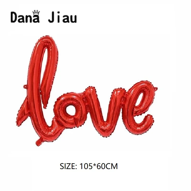 105x60 см шар из фольги с надписью Big LOVE украшение для свадьбы на День святого