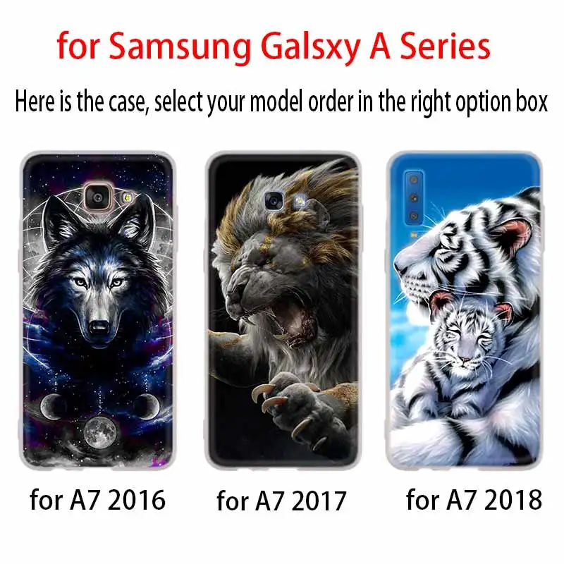 Классический лев тигр Волк чехол для Samsung Галактики A12/A20/A51/A70/A20s/A21s/A32/A50/A50s/A42/A52/A72 5G