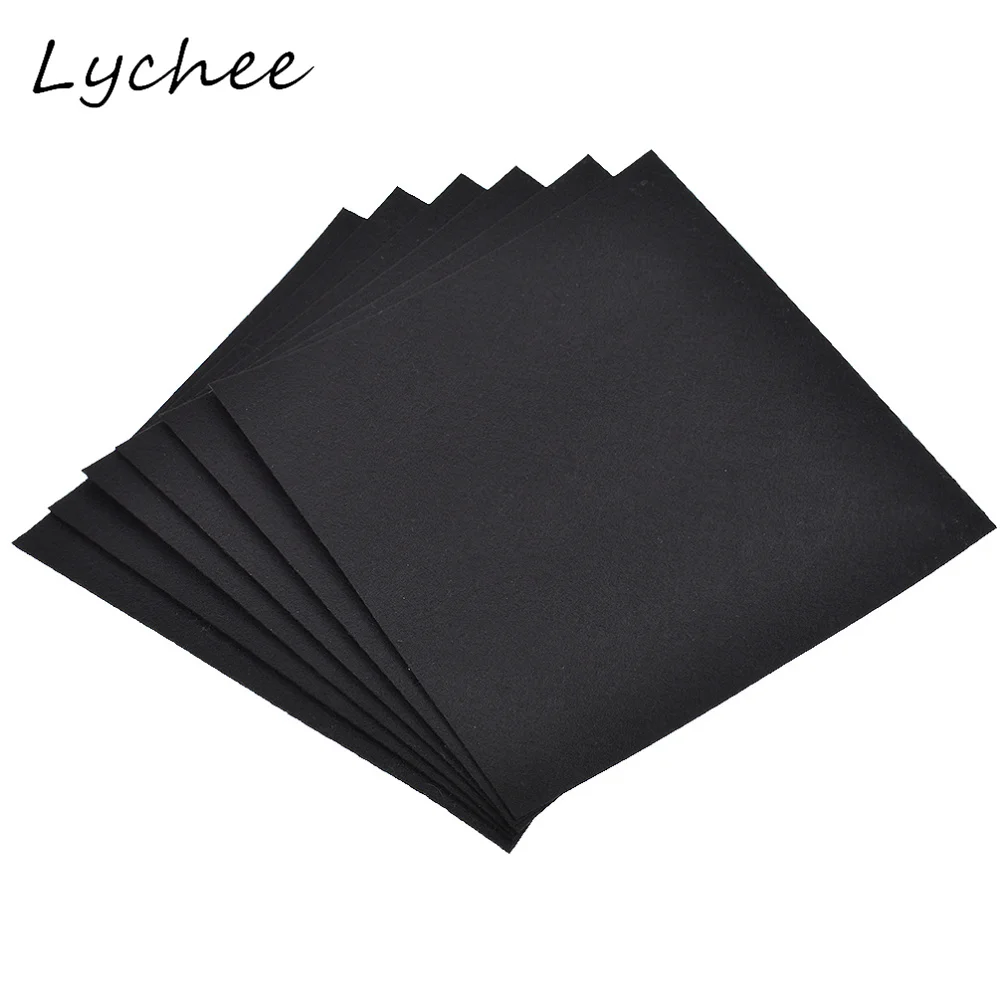 Lychee 6 шт 20*20 см Черно-белый нетканый фетровый материал сделай сам поделки ручной