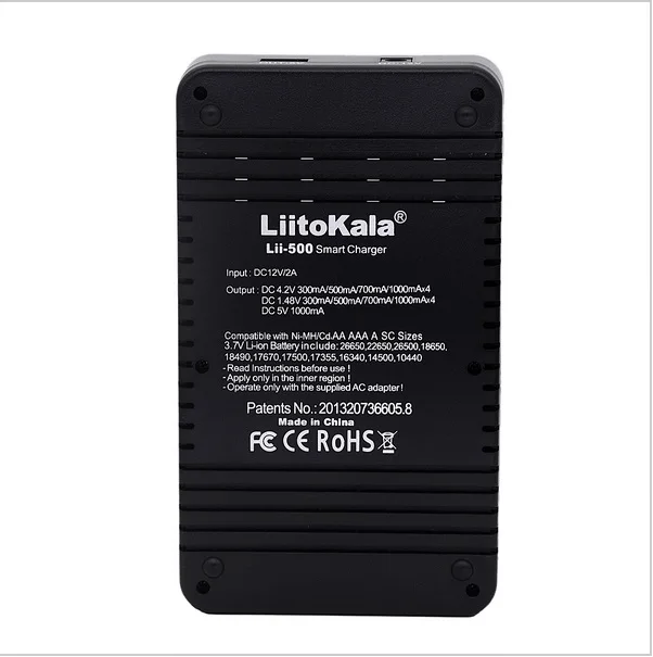 

LiitoKala lii -500 LCD 3.7 V / 1.2 V 186650/26640/1634/14500/1044/18500 Bateria carregador, 100% original DE fabrica lii500 Liit