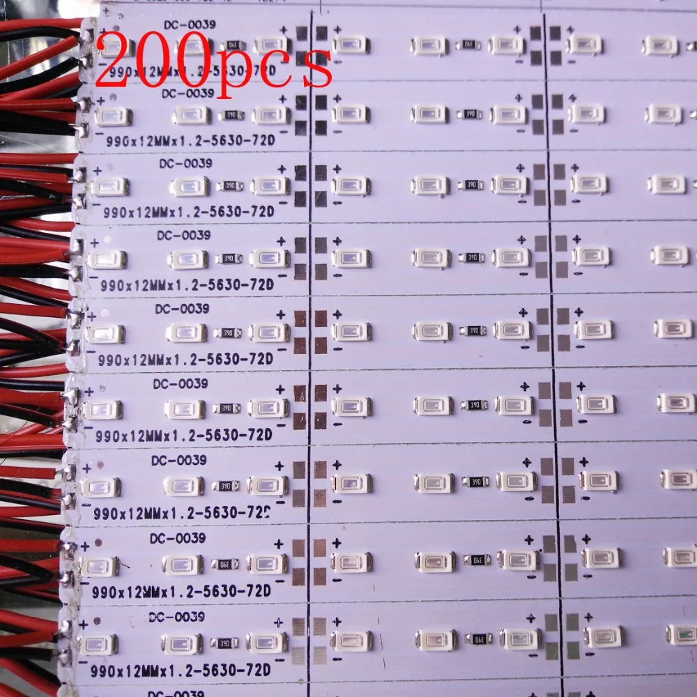 Бесплатная доставка DHL/CDEK корейский чип 200 шт./лот 12 Вт ~ 15 5630 LED бар световой короб