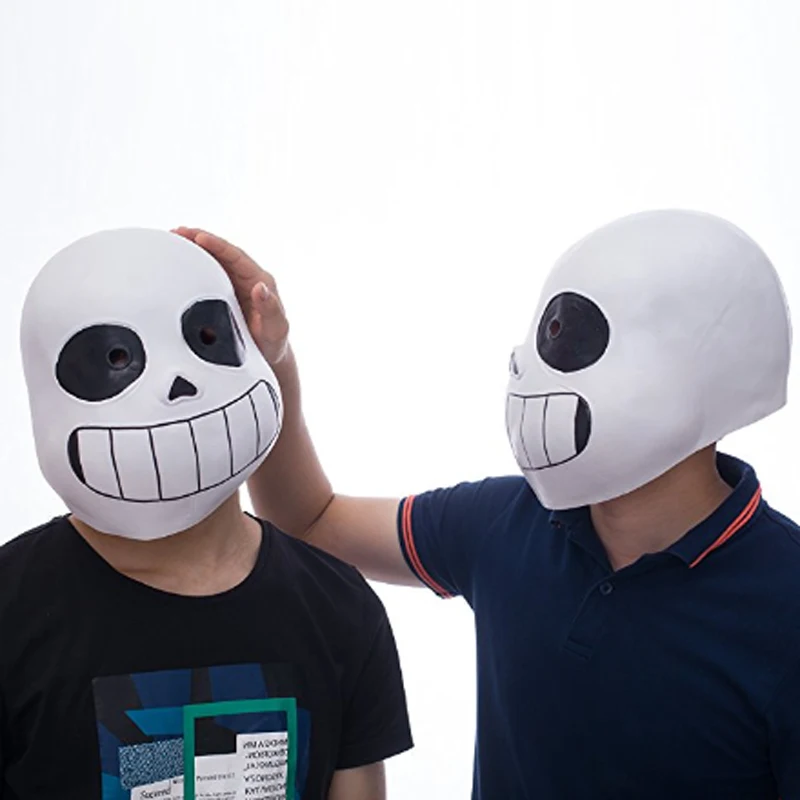 1:1 костюм для косплея на Хеллоуин фильм игра бутафорская маска Sans Undertale шлем
