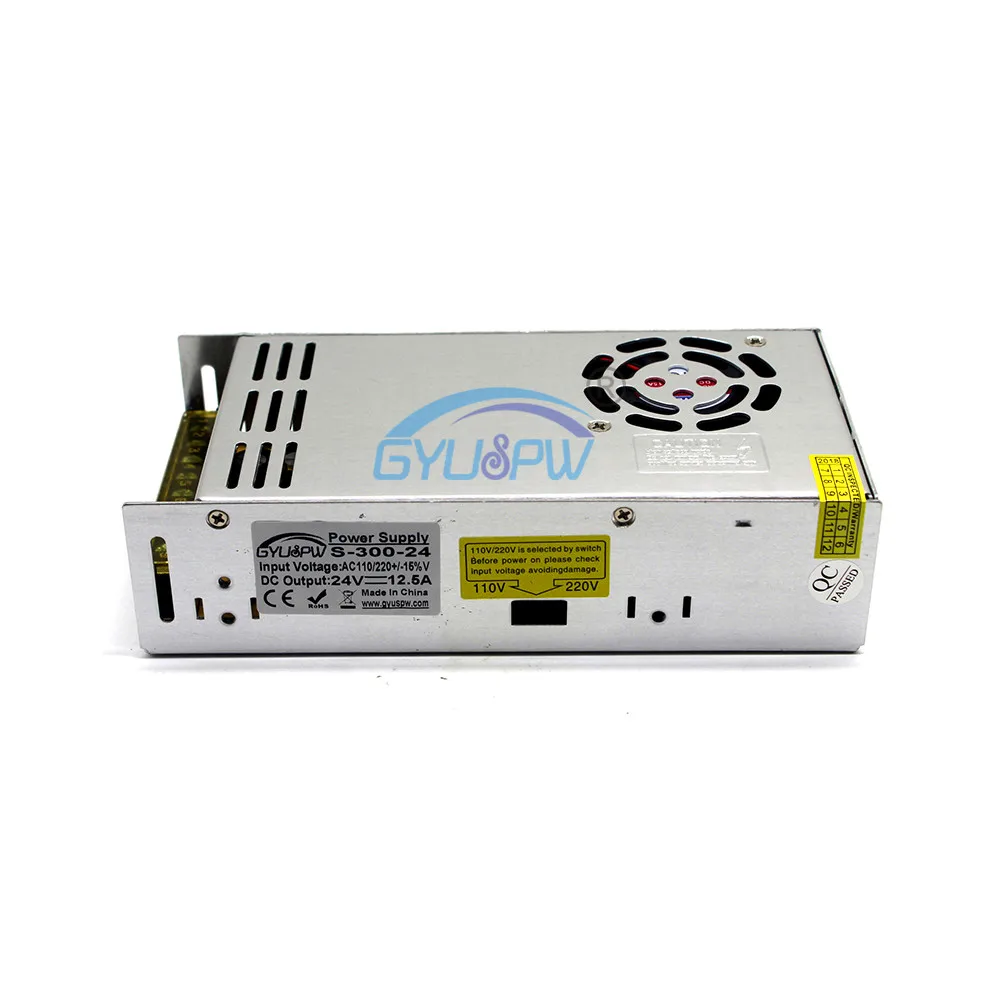 Лучшее качество 24V 12.5A 300W Драйвер импульсного источника питания Светильник