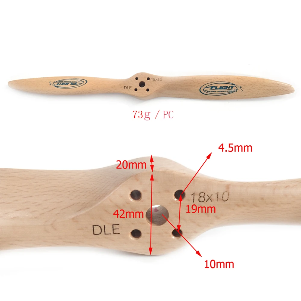 Beechwood Пропеллер с отверстием для двигателя 18x10 19x8 20x10 модели RC|propeller for airplane|airplane