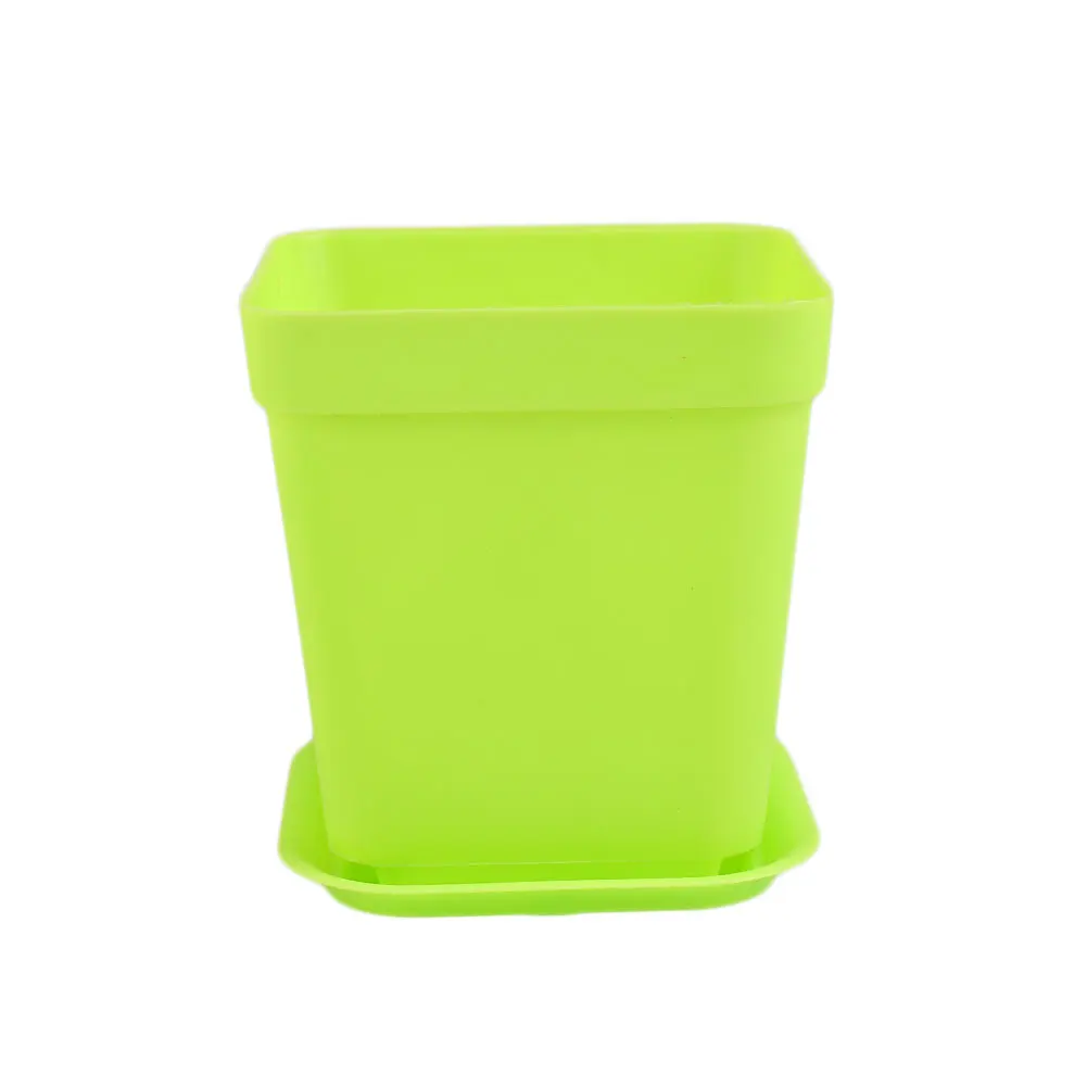 green Красочные цветочные горшки, многомясные растения, специальный бассейн, маленькие садовые пластиковые цветочные горшки для суккулентов, домашний садовый декор - Цвет: green