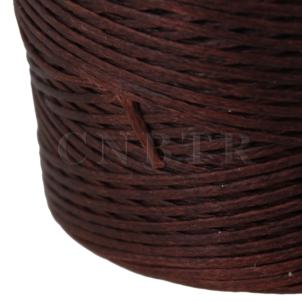 

CNBTR Brown 200 Meter 150D 1mm Waxed Wax Thread Cord Sewing Craft for DIY Leather Hand Stitching