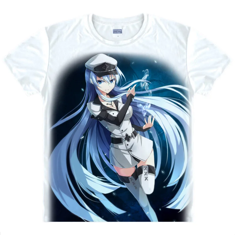 Akame ga футболки Kill kawaii японское аниме футболка Манга рубашка милый мультфильм