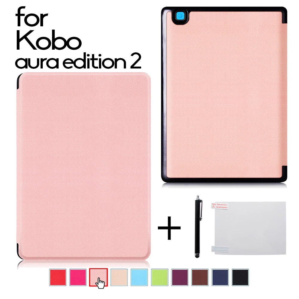 Ультратонкий чехол для Kobo Aura Edition 2 6 '񟭐 Магнитный N236 Ereader Funda Capa Auto Sleep|ereader