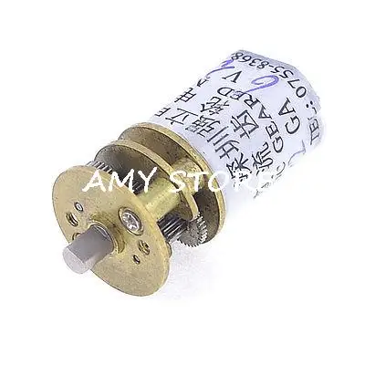 

DC 6V 30RPM 3mm Shaft Dia 2 Terminals Cylinder Shape Electric Geared Motor