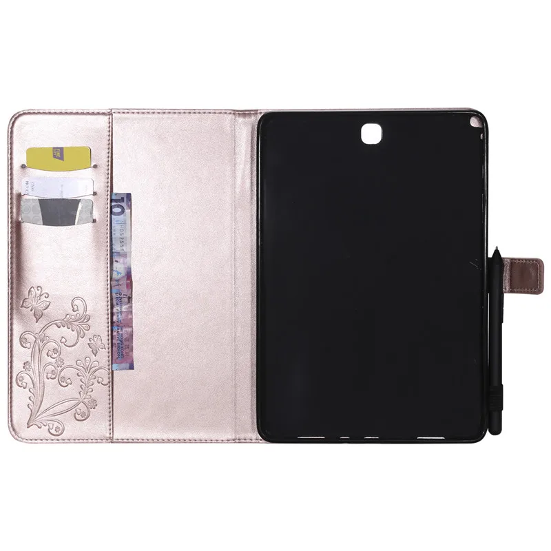 Wekays для samsung Tab A 9,7 T550 мультфильм бабочка кожаный чехол Funda для samsung Galaxy Tab A 9," T550 T555 чехол для планшета