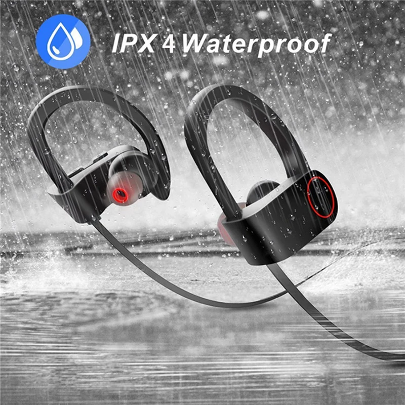 Sport Waterproof Bluetooth Headphone Noise Canceling Wireless With Mic Earphones Headset Earbuds | Электроника