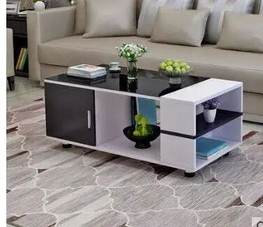 100X50X43CM Закаленное стекло, чайный столик. Небольшой семейный чай table.0 - Цвет: 100X50X43CM