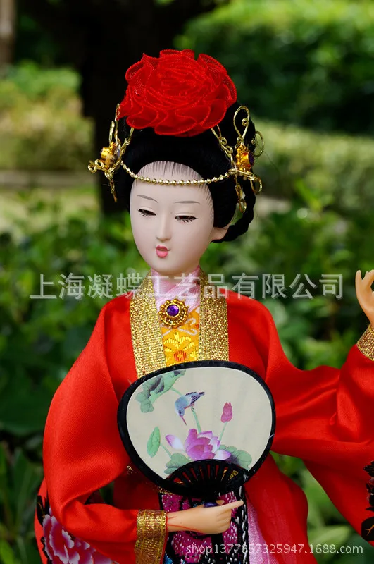 30 см высокий китайский стиль четыре древних красоты Ян Guifei Xishi норки Cicada Ван Zhaojun кукла домашнего рабочего стола украшения Пекина