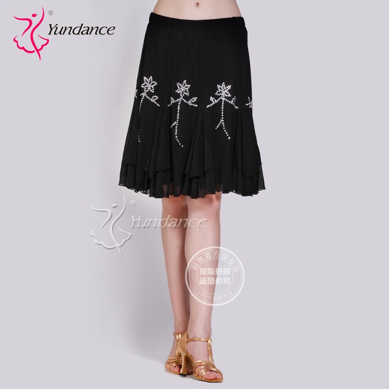 

Женская юбка для латиноамериканских танцев на заказ, костюм для современных танцев, для взрослых и детей, танцевальное платье Самба ча-Румб...