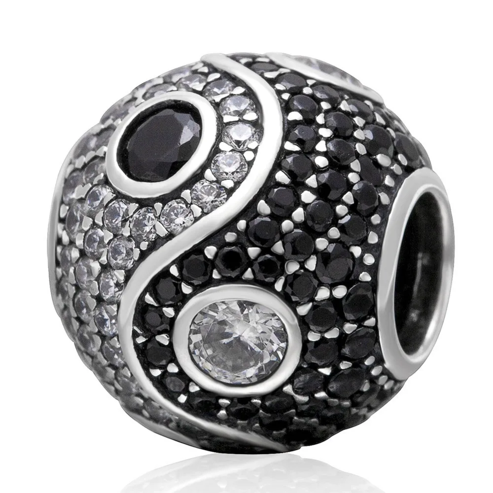 2018 New Style Original 925 Sterling Silver Yin Yang Tai Chi Beads fits for Pandora DIY Bracelets | Украшения и аксессуары