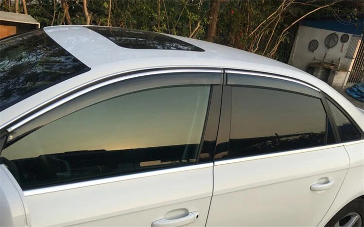Пластиковый козырек для окон Hyundai Sonata отверстия защита от солнца дождя