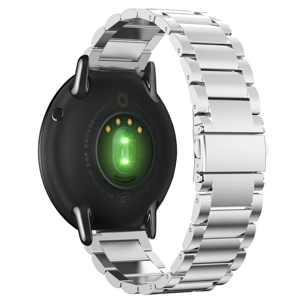 BDIG 22 мм металлический ремешок для Xiaomi Huami Amazfit часы браслет Миланская петля магнитные ремни для Amazfit Pace Stratos 2