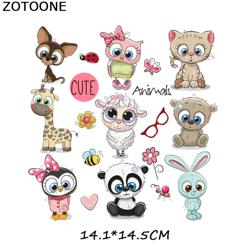 ZOTOONE Милая картинка с животными железным медведем фотография для девочек детская