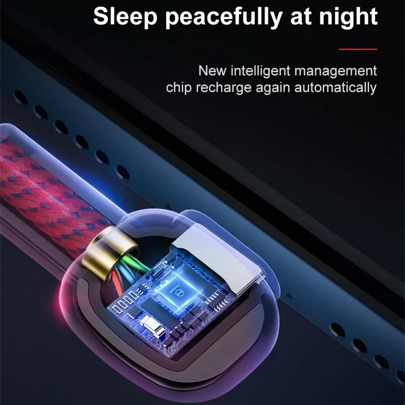 MCDODO автоматическое отключение 3A usb type C кабель для samsung Galaxy S9 S8 светодиодный
