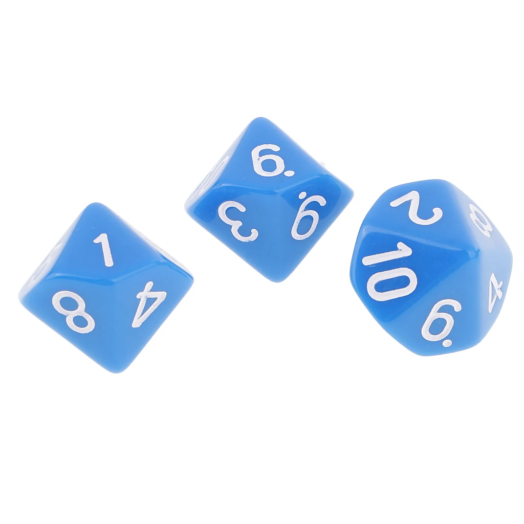 Perfeclan 10 шт. 10 сторонних игральных костей D10 многогранные игральные кости для подземелий и драконов игры 10 сторонних игральных костей для развлечений
