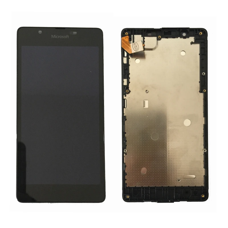 ЖК дисплей и дигитайзер сенсорного экрана в сборе для Microsoft Nokia Lumia 540 с рамкой