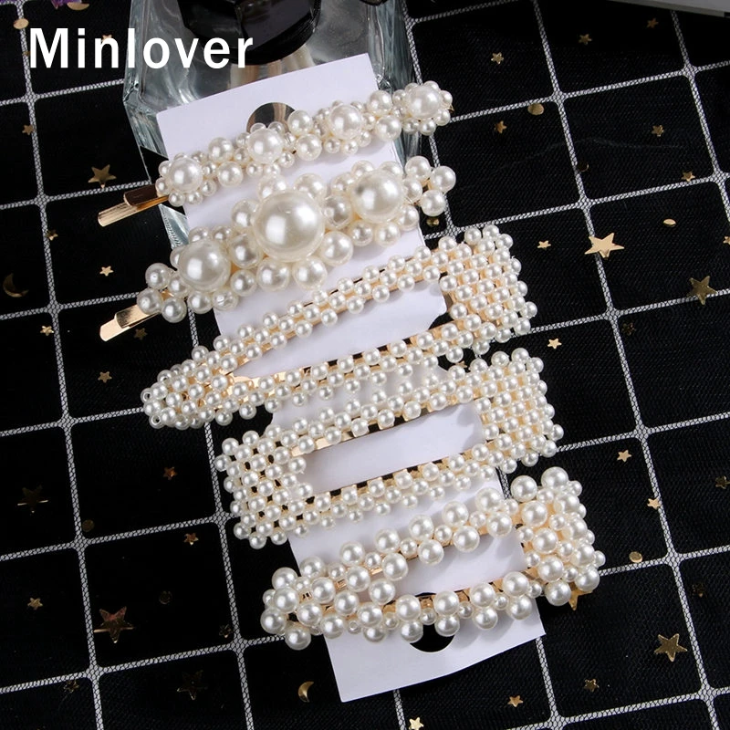 Minlover 5 шт./лот трендовая девушка элегантная шпилька для волос заколки женские с