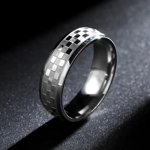 Обручальное кольцо KNOCK золотистого цвета для мужчин и женщин, ювелирное изделие из нержавеющей стали 6 мм, обручальное кольцо, Подарок на годовщину