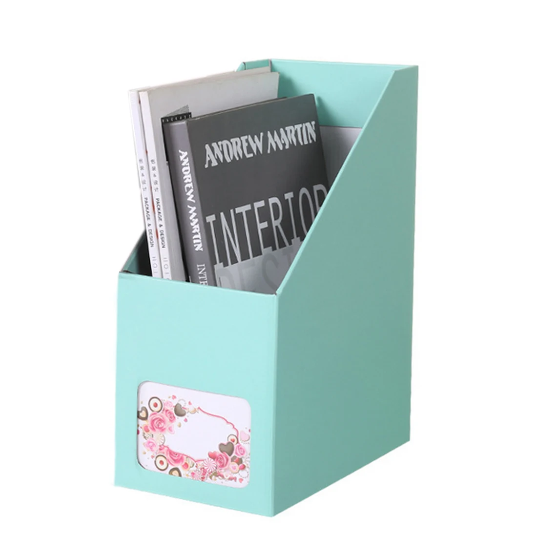 Креативный DIY бумажная книжная полка для книг классная комната офисные настольные книги файлы коробка для хранения Органайзер для офиса