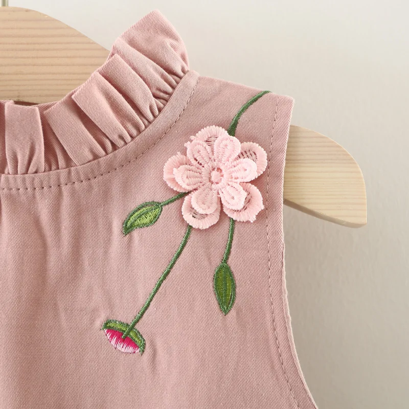 Платье с вышивкой для маленьких девочек сезон осень зима праздничное платье