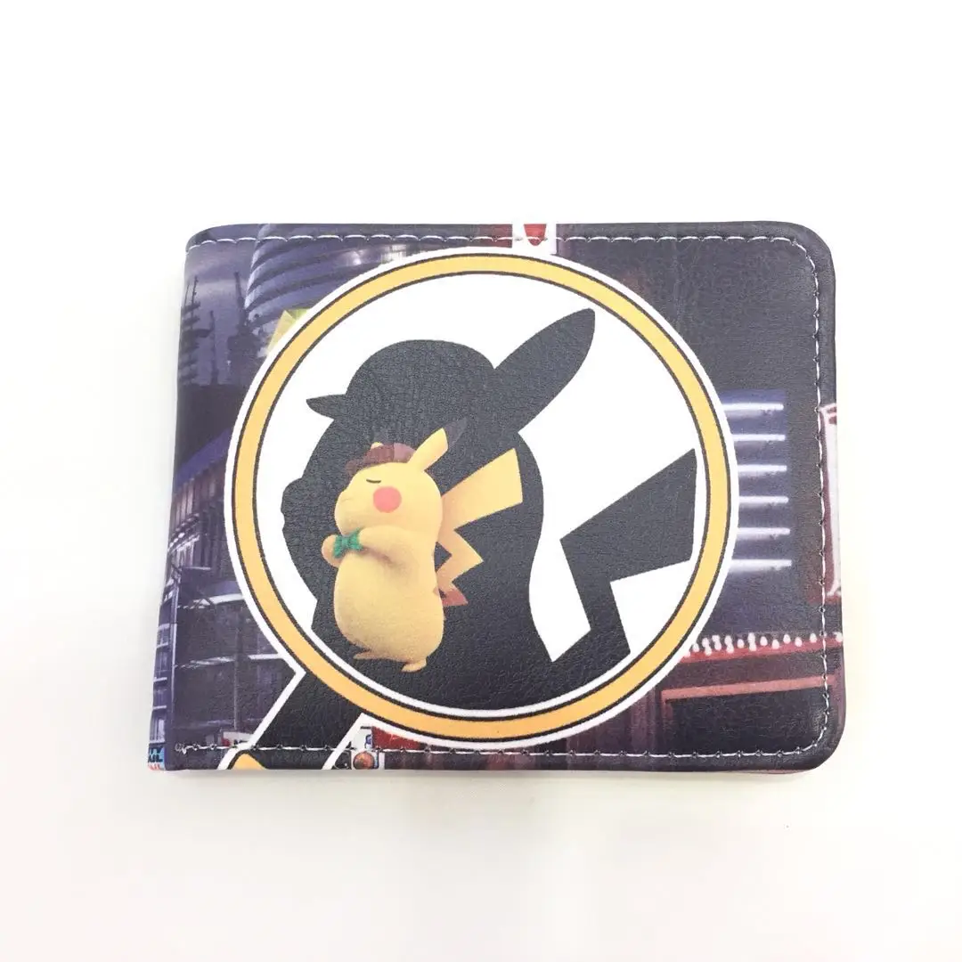 D Мультяшный Покемон кошелек Kawaii Pokemon pikachu портмоне для женщин кредитница кошельки и кошельки - Цвет: D
