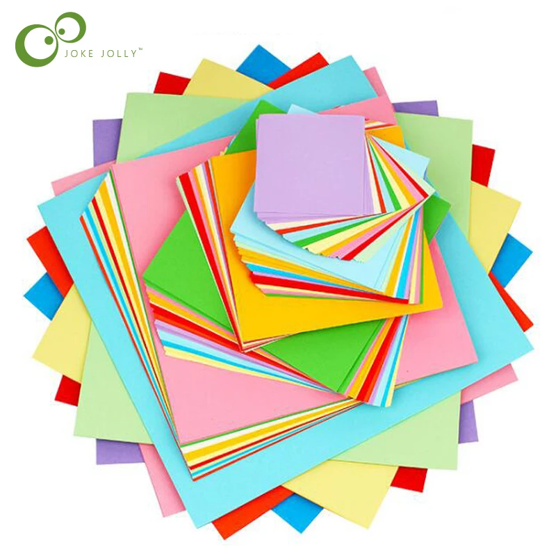 

100Pcs Square Origami Paper Kid DIY Handmade Double Sided Coloured Folded Craft Paper Scrapbooking Decoration Arts Material