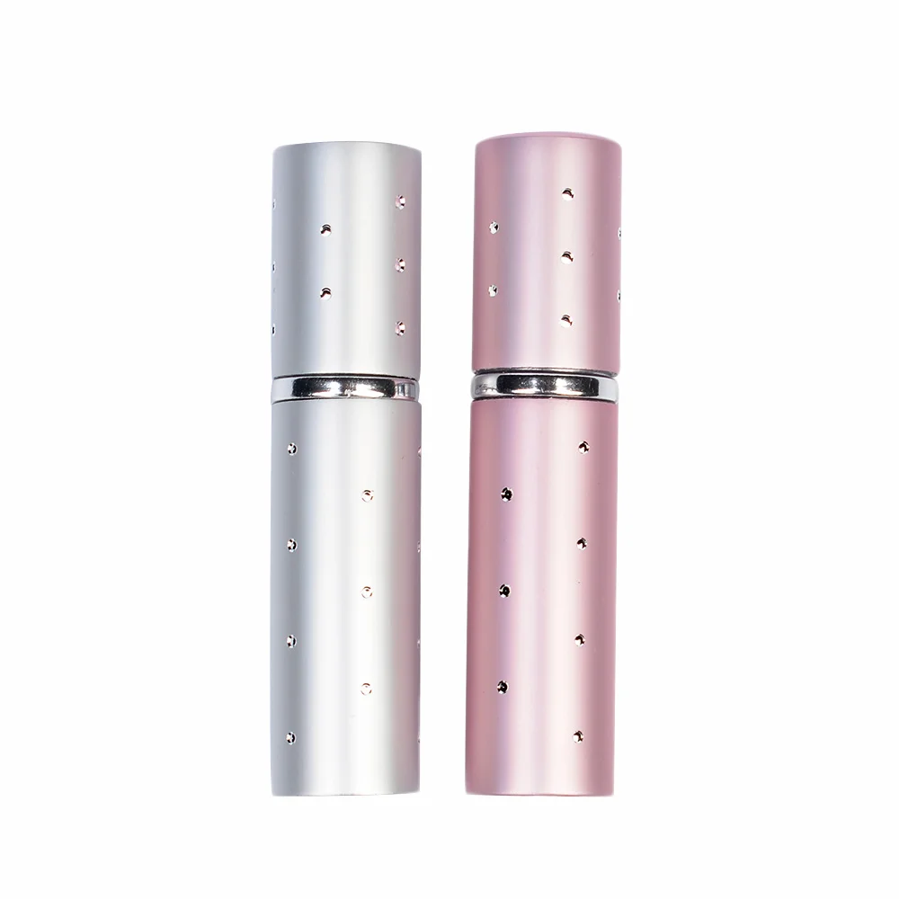 

5ML Mini Portable For Traveler Metal Perfume Bottle With Spray&Empty Perfume Case With Colorful Travel Accessories