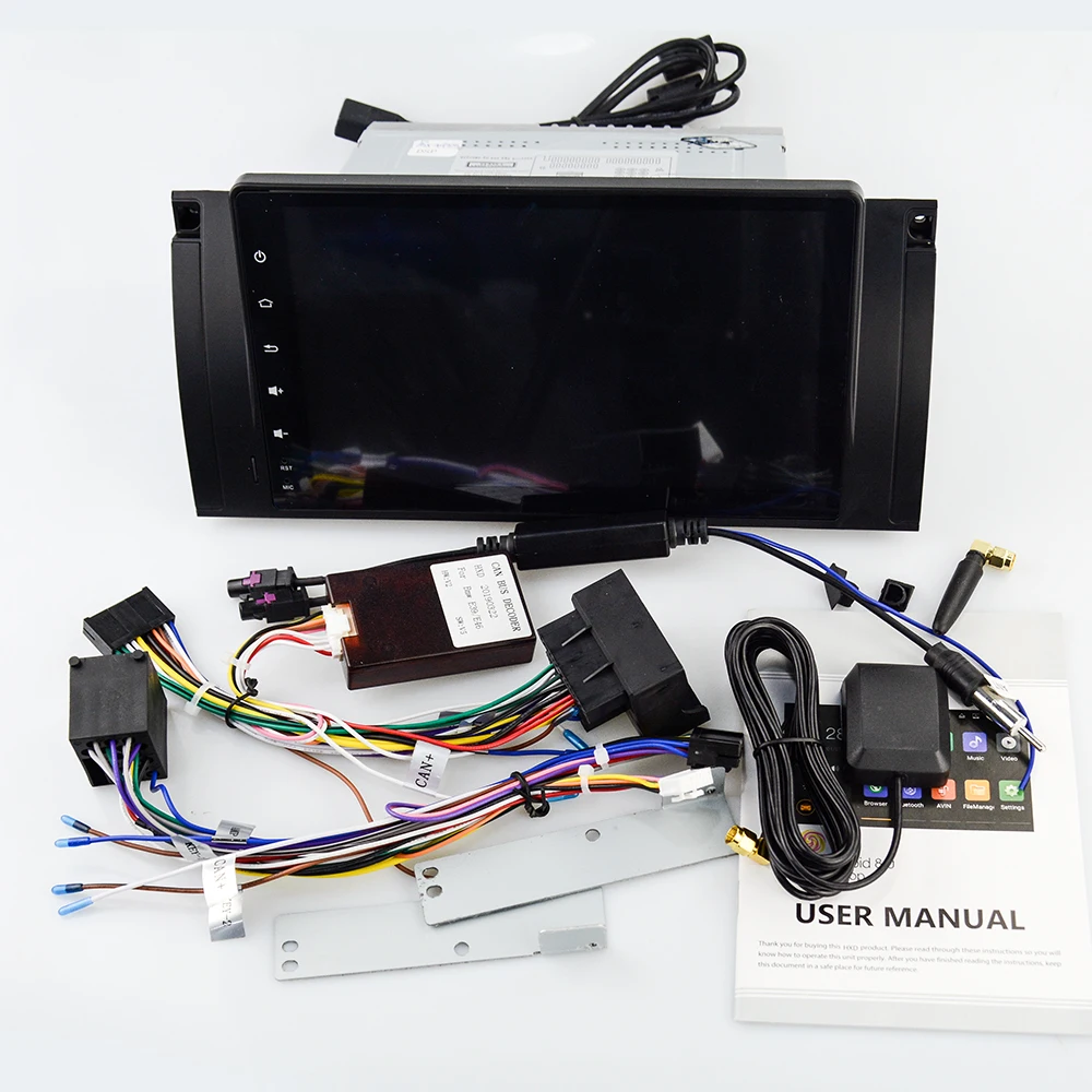 EKIY 9 ''IPS 8 ядер Android 1 Din автомобильный Радио мультимедийный плеер для BMW X5 M5 E53 E39 5