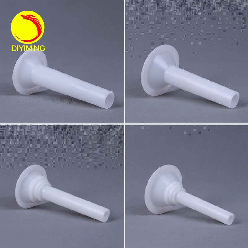 Полностью 4 шт. Воронка для мяса дома колбасная обшивка 5 #2 10 пластиковая трубка