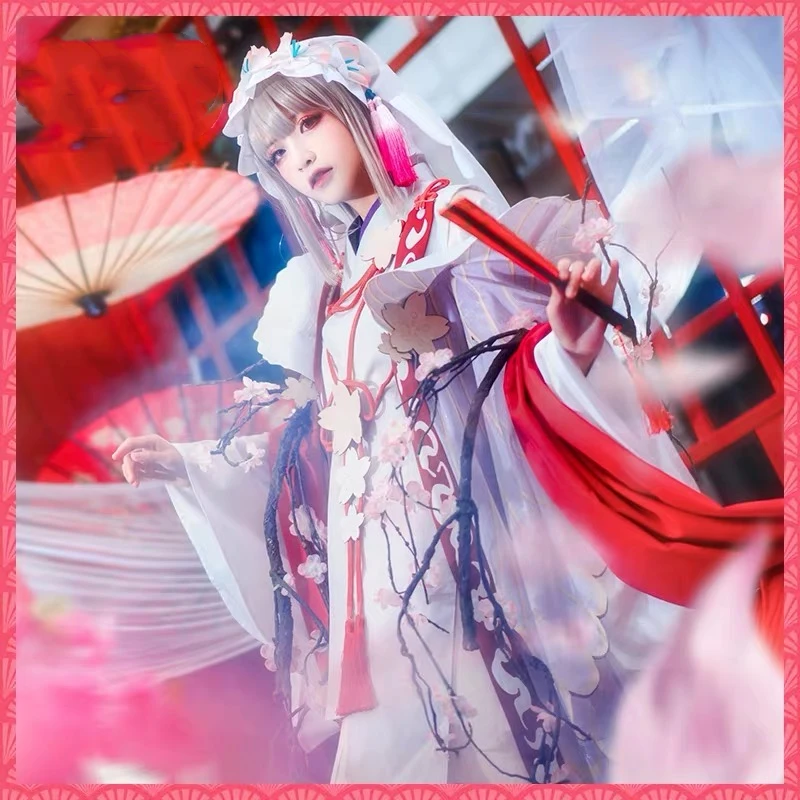 Игра Onmyoji SR Sakura Великолепная новая кожа Пробуждение кимоно ролевые игры Косплей