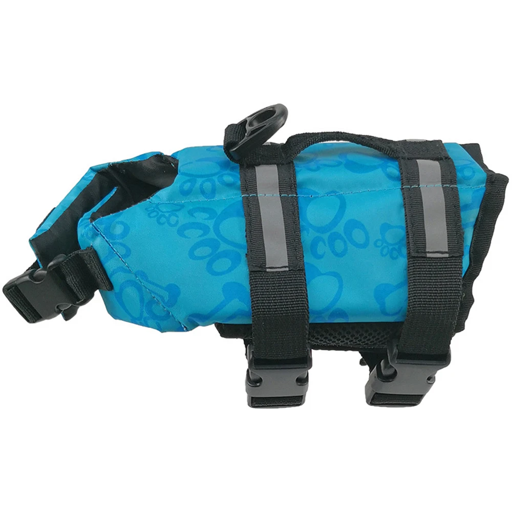 Плавательный спасательный жилет для собак "Pet Dog Life Jacket Safety Vest Collar Harness Saver Swimming Preserver Clothes Summer Swimwear on"