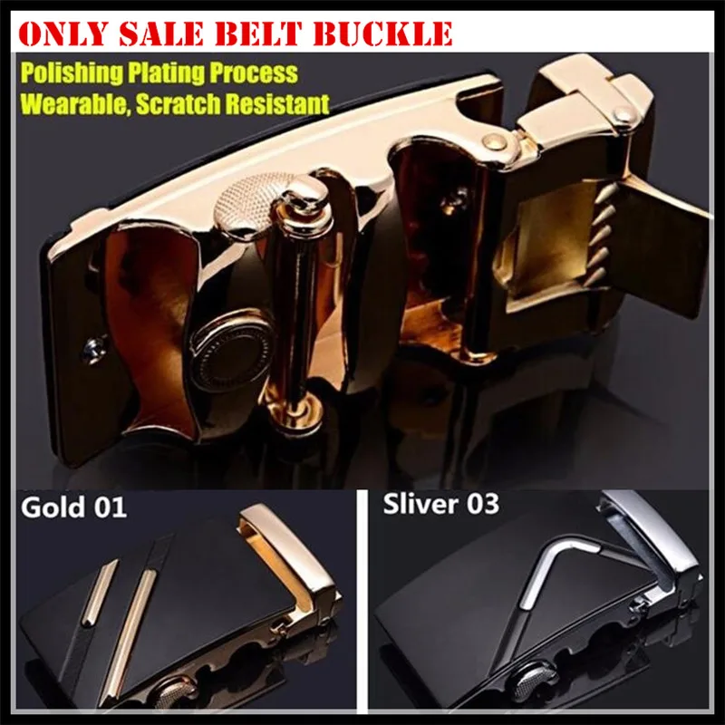 300p! Men's Polishing  Plating Alloy Automatic Belt Buckle Head,Suitable 3/3.5CM Standard Width Belt,Wearable,Scratch Resistant