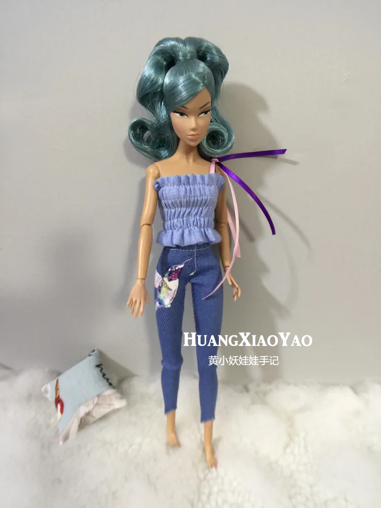 

B011 Blyth Doll clothes 1/6 dolls Accessories handmade 30cm clothes blue Bra with pants 2pcs/set
