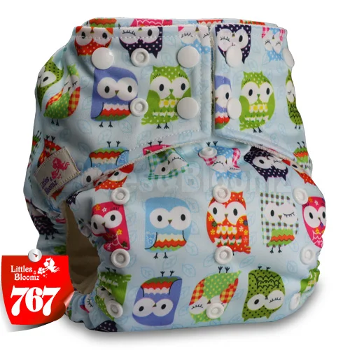 [Littles&Bloomz] Бамбуковые моющиеся тканевые подгузники, детские подгузники, карманные подгузники, тканевые Чехлы, многоразовые подгузники, один размер - Цвет: 767