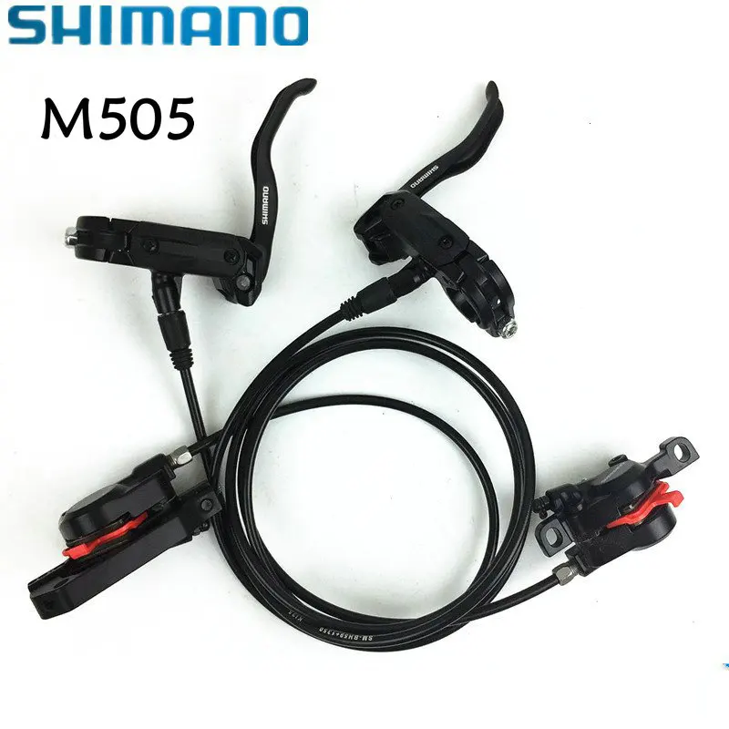 Shimano Deore M6000 MT200 M315 M355 M365 M505 M506 M7000 M8000 M8020 MTB велосипед гидравлический дисковый тормоз набор передний и задний - Цвет: M505