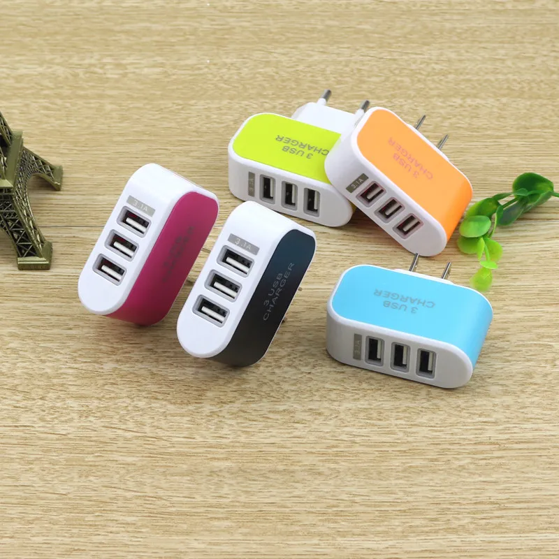 BThocing USB Три-выходной порт зарядное устройство 5 V 3 1 A США Plug/EU Plug