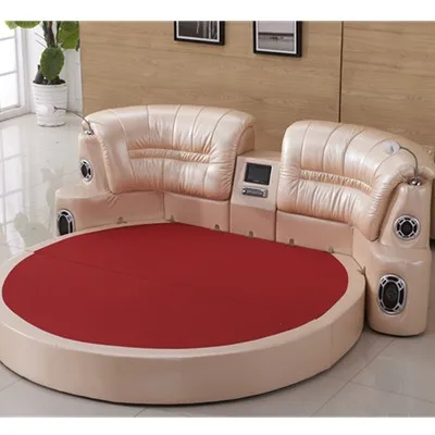 Массажная система для кровати из натуральной кожи светодиодный массажный